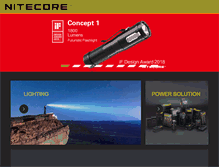 Tablet Screenshot of nitecore.com